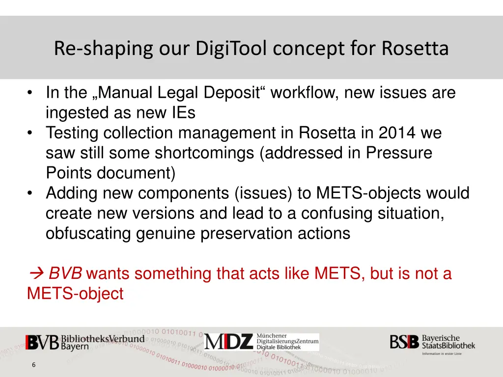 re shaping our digitool concept for rosetta