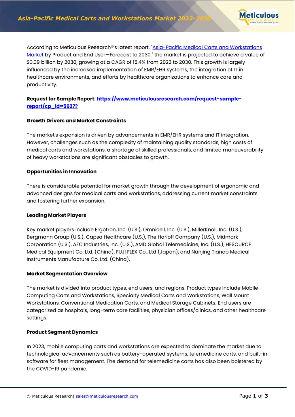 asia pacific medi cal carts and workstations