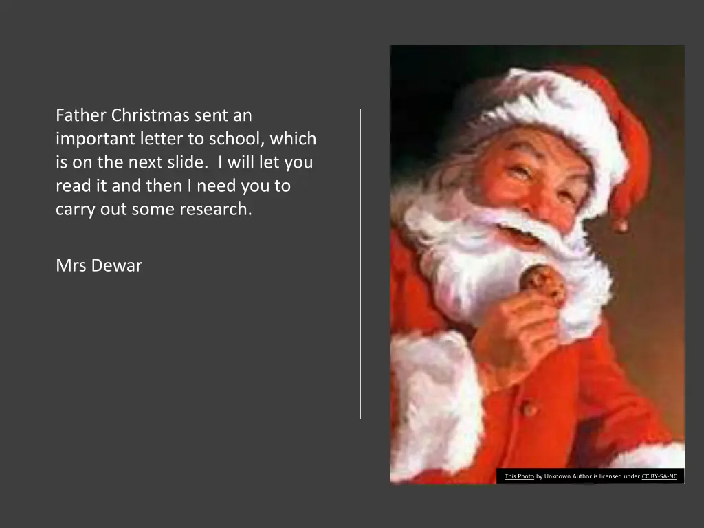 father christmas sent an important letter