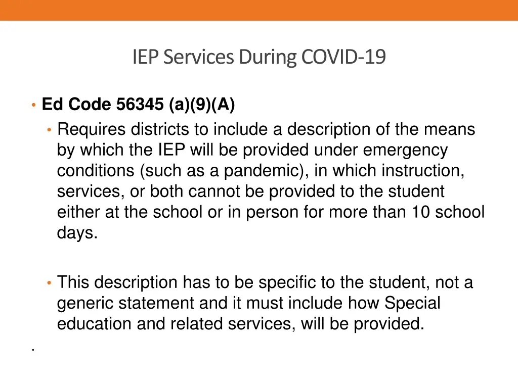 iep services during covid 19