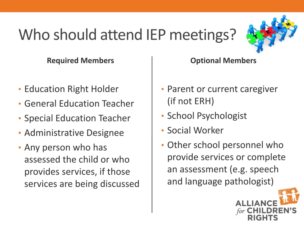 who should attend iep meetings