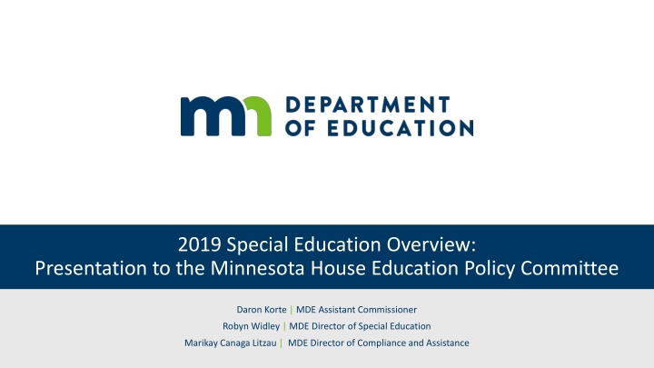 2019 special education overview presentation