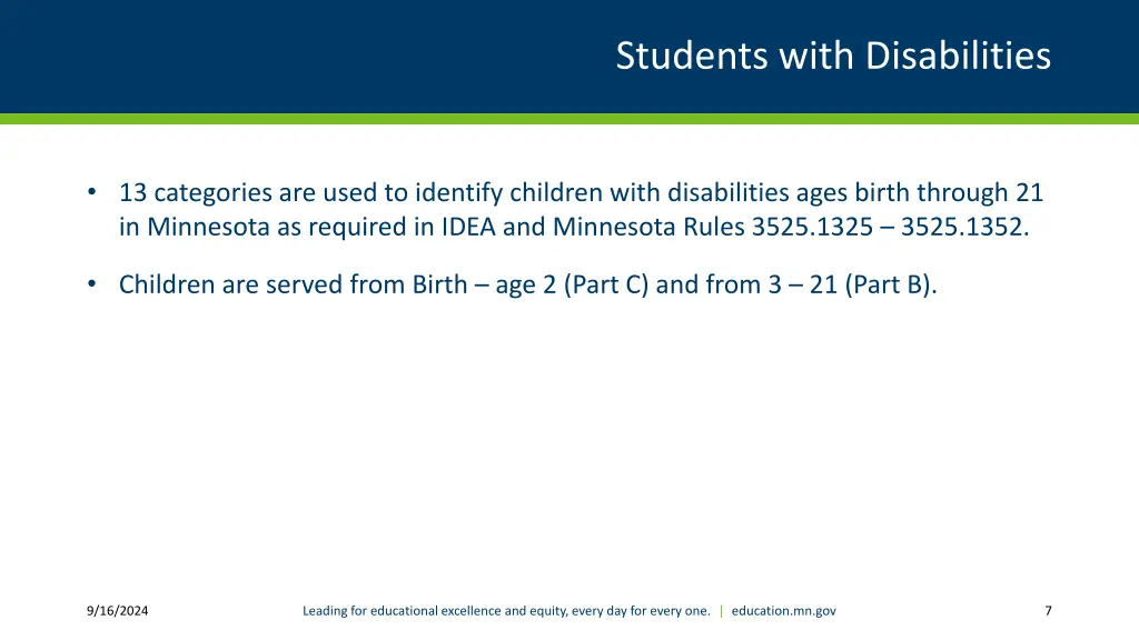 students with disabilities