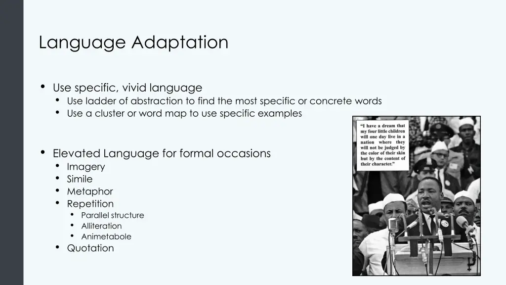 language adaptation