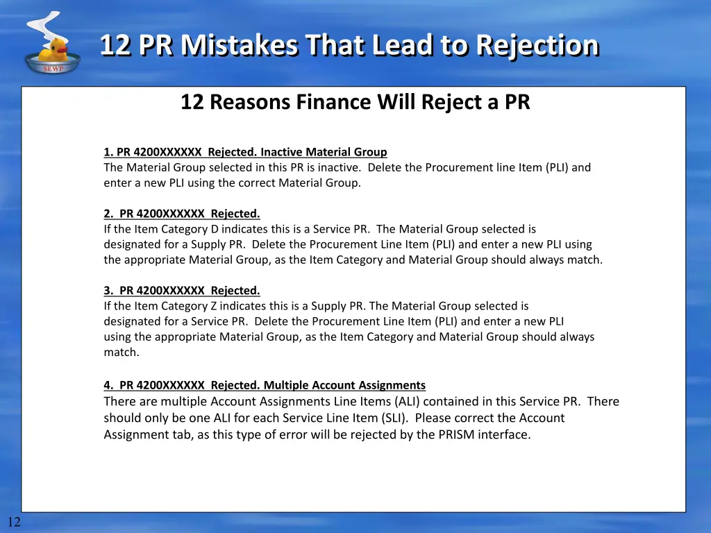 12 pr mistakes that lead to rejection