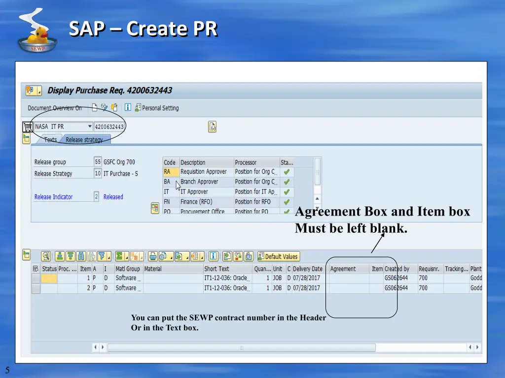 sap create pr