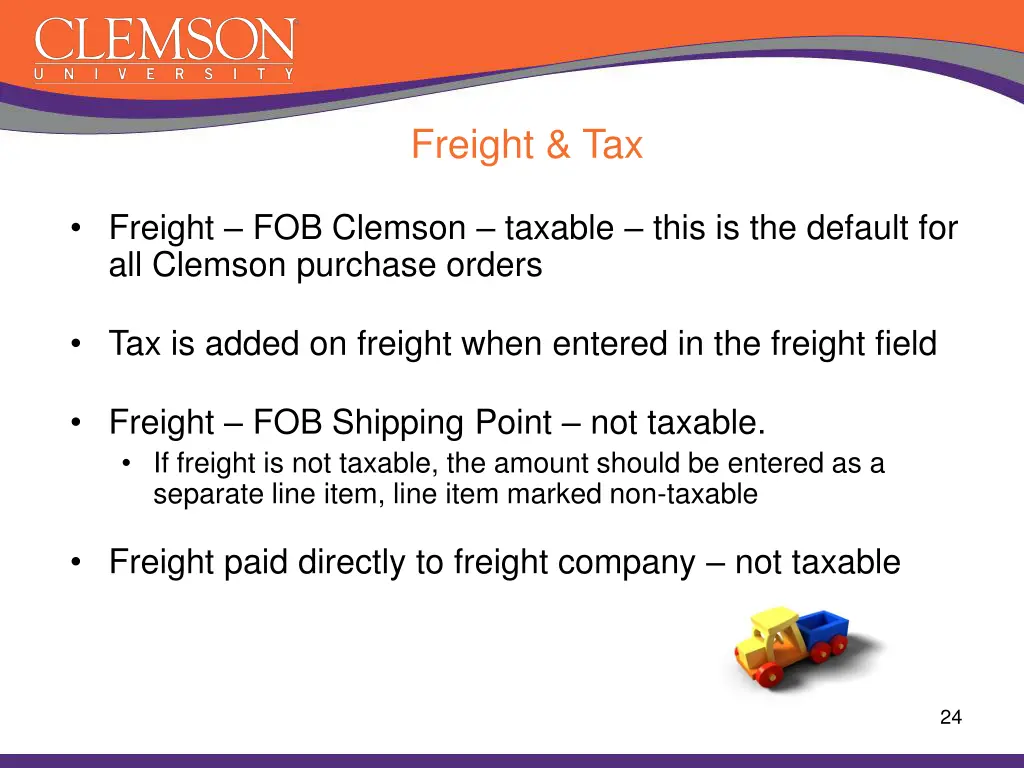 freight tax