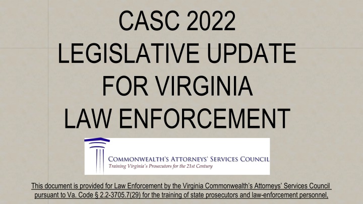 casc 2022 legislative update for virginia