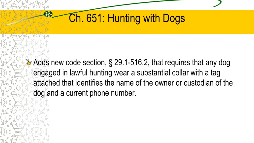 ch 651 hunting with dogs