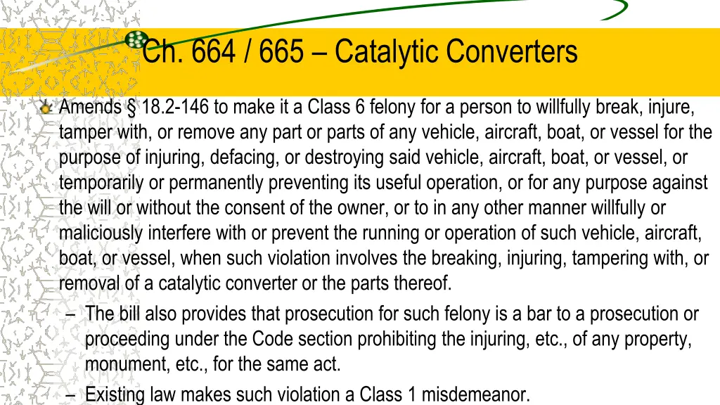 ch 664 665 catalytic converters