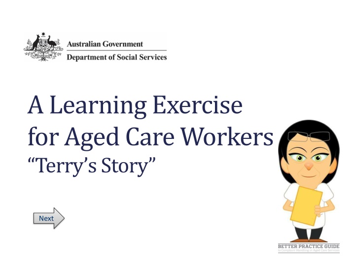 a learning exercise for aged care workers terry