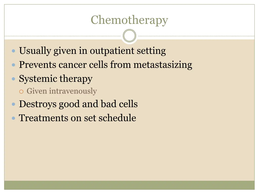 chemotherapy