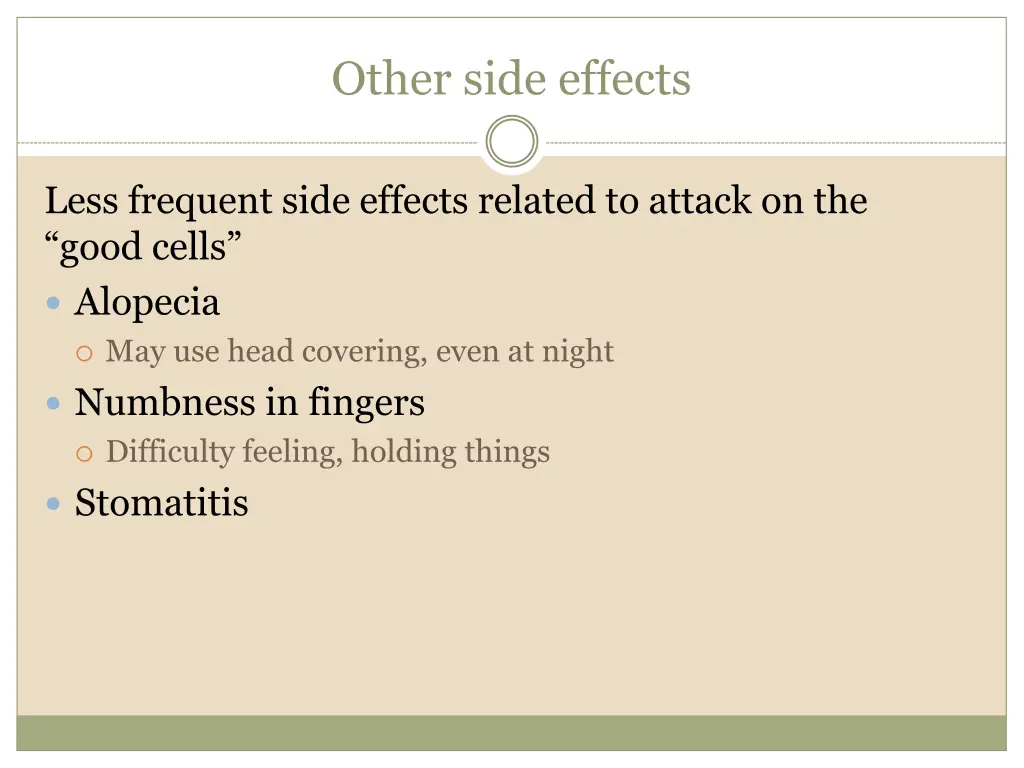 other side effects