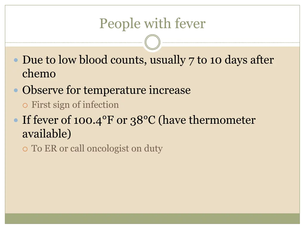 people with fever