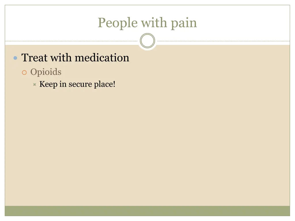 people with pain