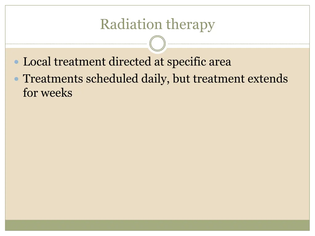 radiation therapy