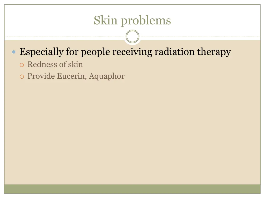 skin problems