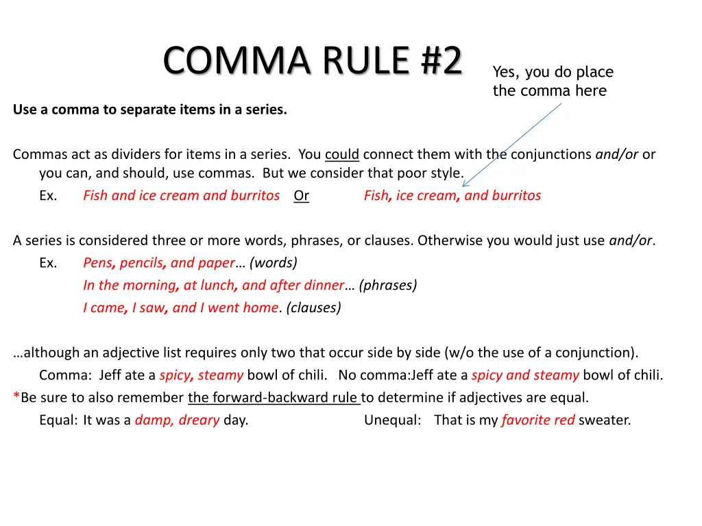 comma rule 2