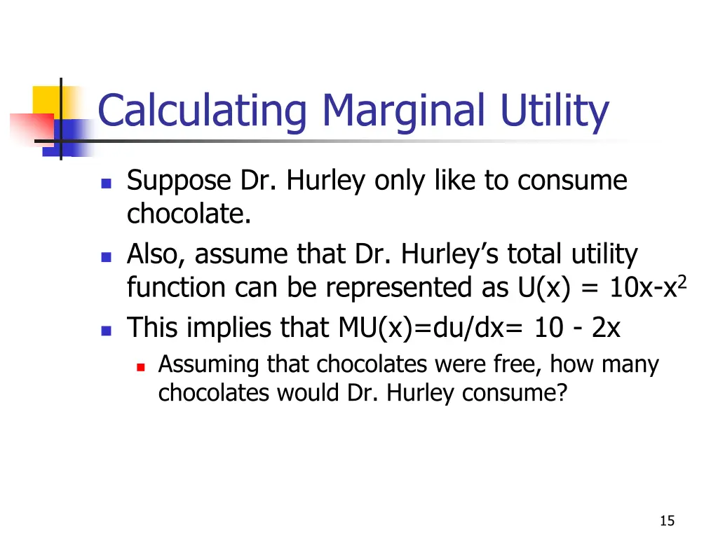 calculating marginal utility