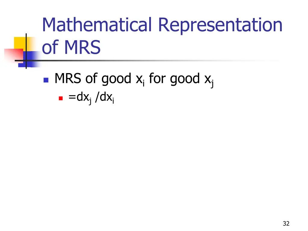 mathematical representation of mrs