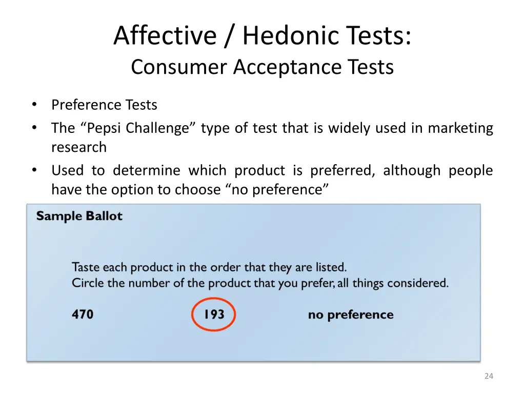 affective hedonic tests consumer acceptance tests 2