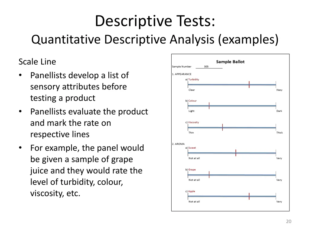 descriptive tests 2