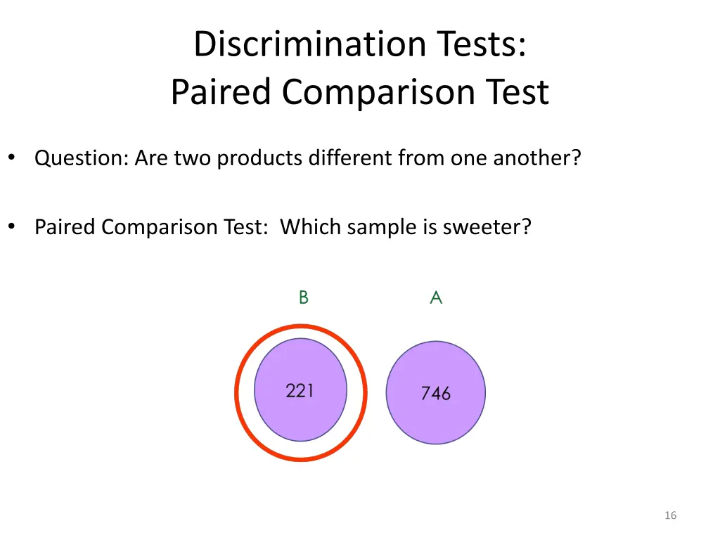 discrimination tests paired comparison test