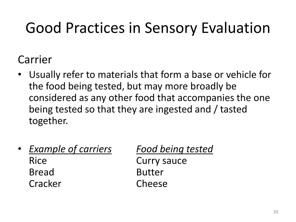 good practices in sensory evaluation 4