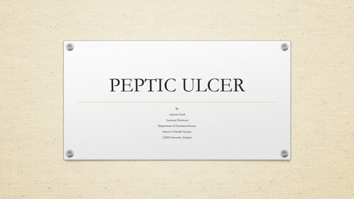 peptic ulcer