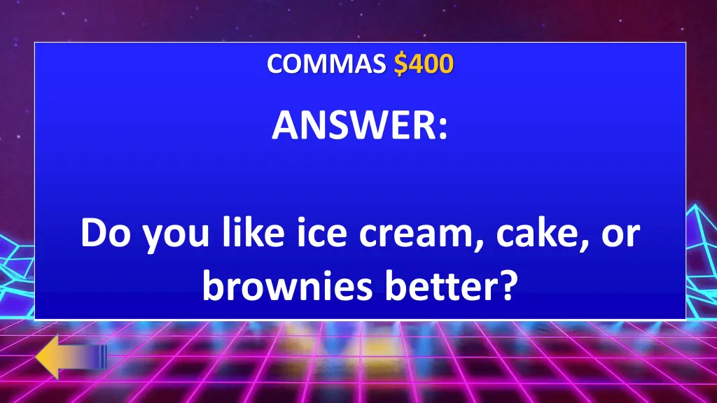 commas 400 1