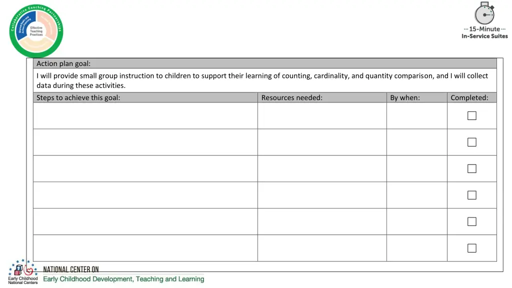 action plan goal