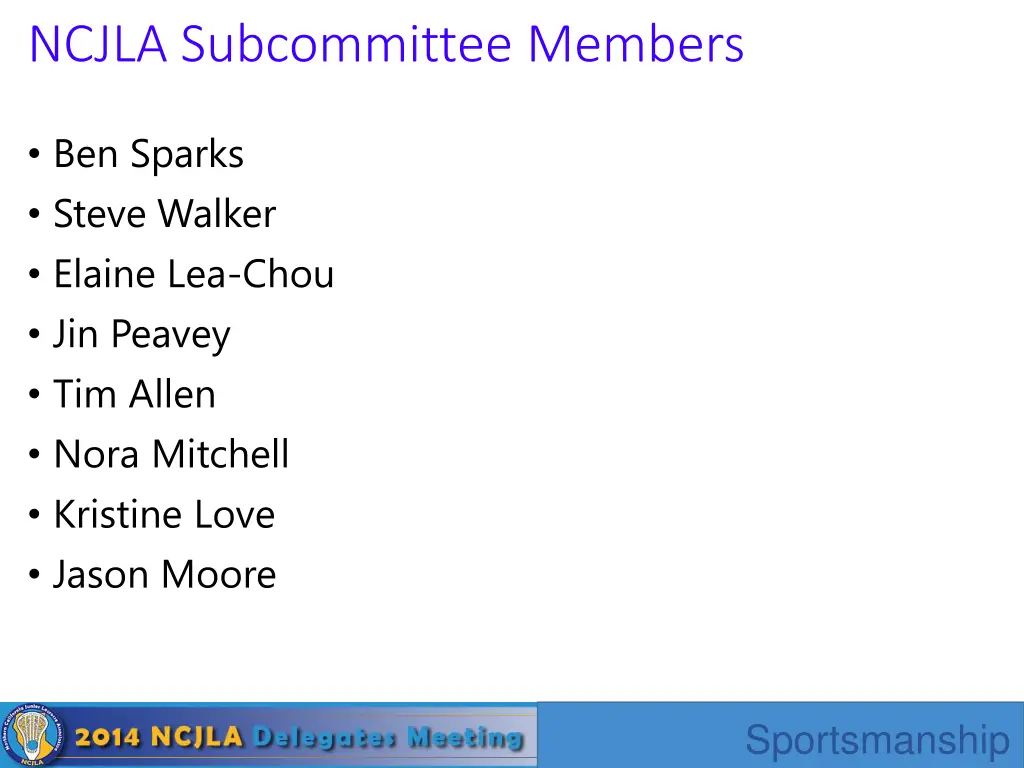 ncjla subcommittee members