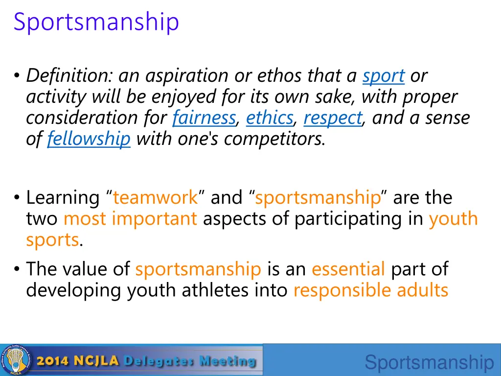 sportsmanship 1