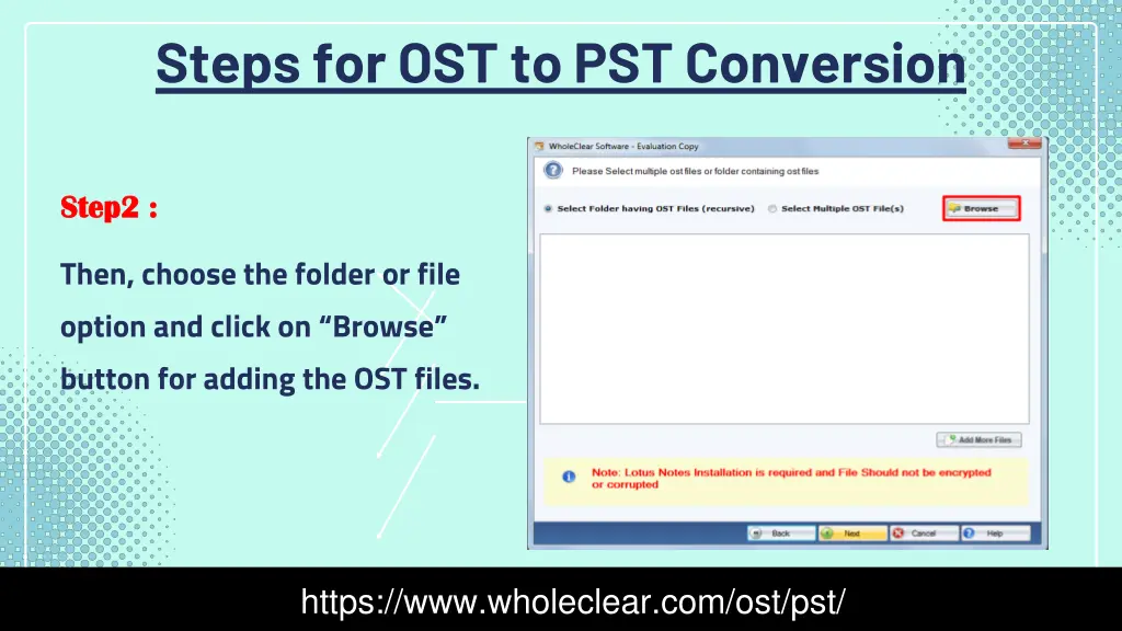 steps for ost to pst conversion 1