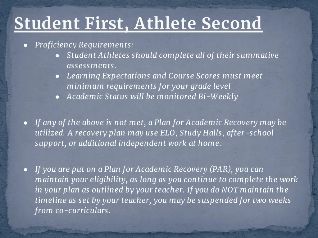 student first athlete second