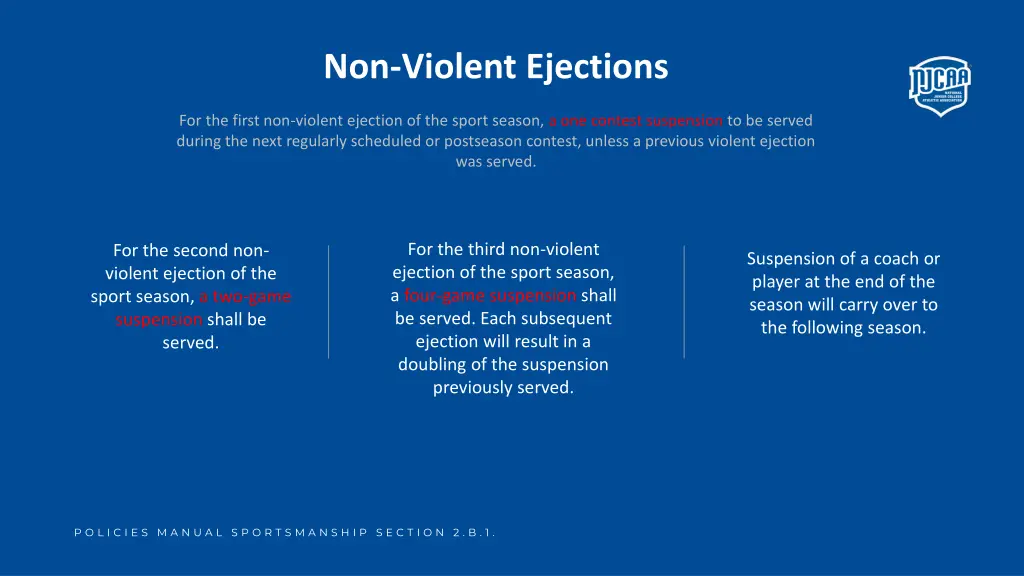 non violent ejections 1