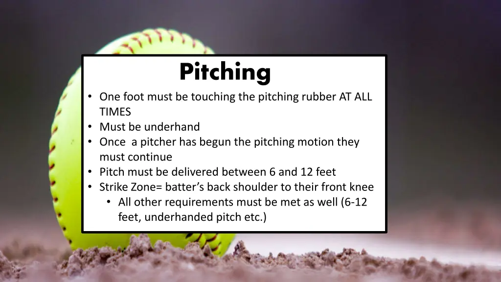 pitching