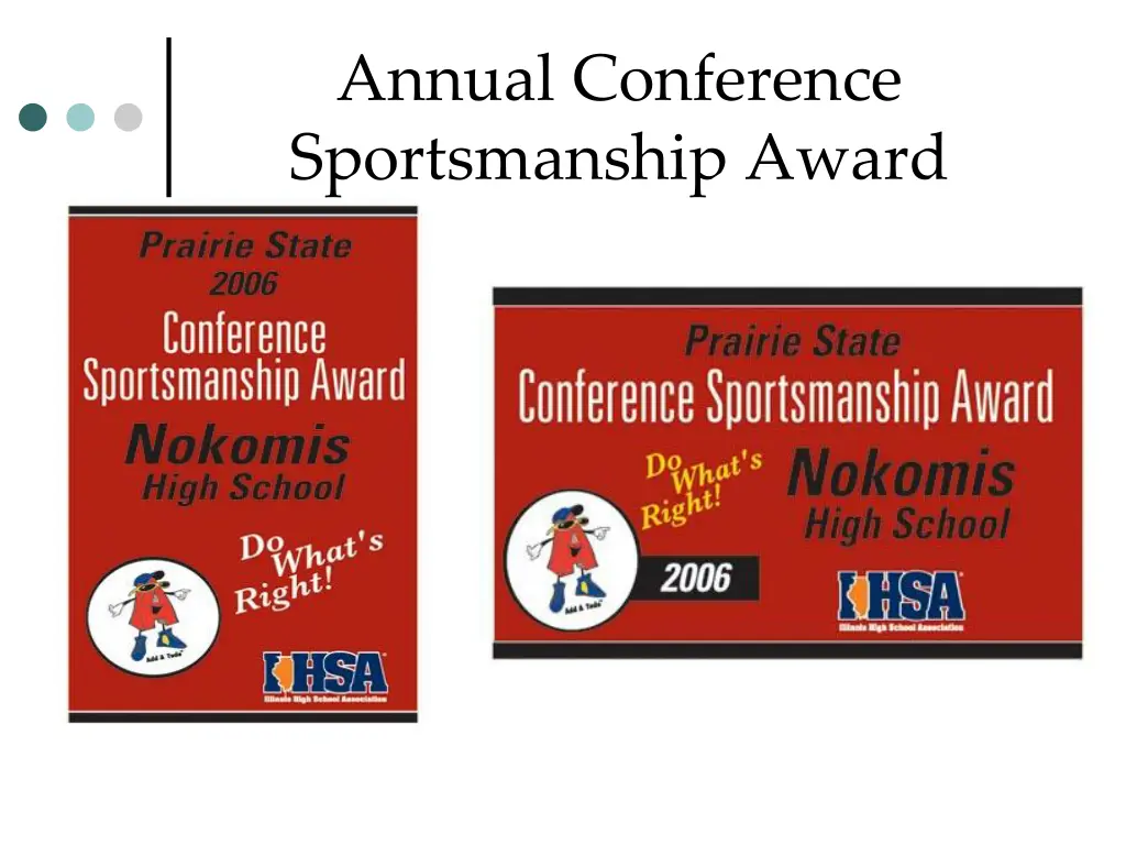 annual conference sportsmanship award