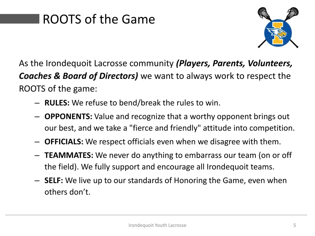 roots of the game