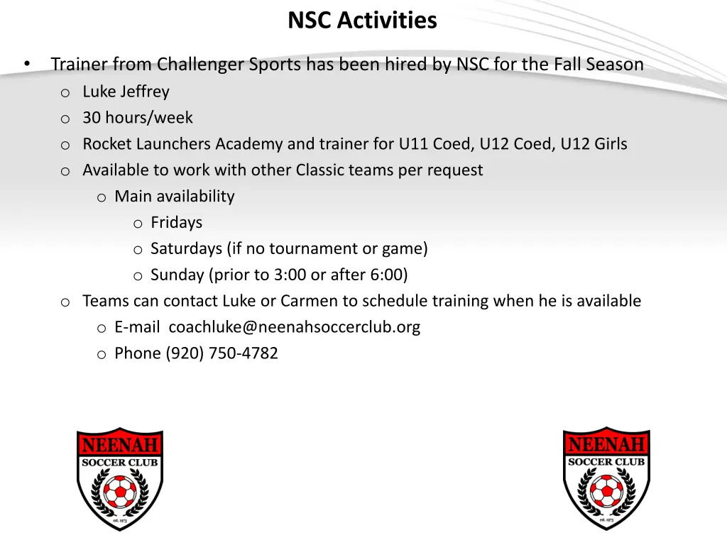 nsc activities 1