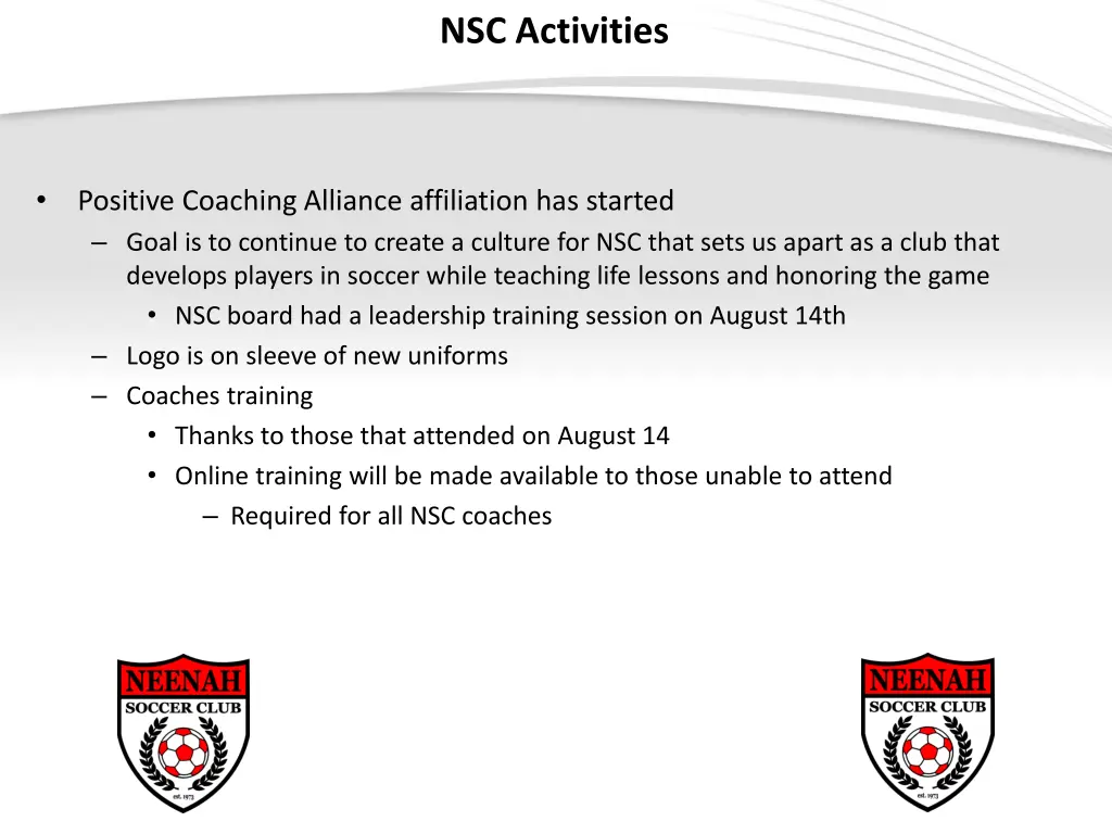 nsc activities 2