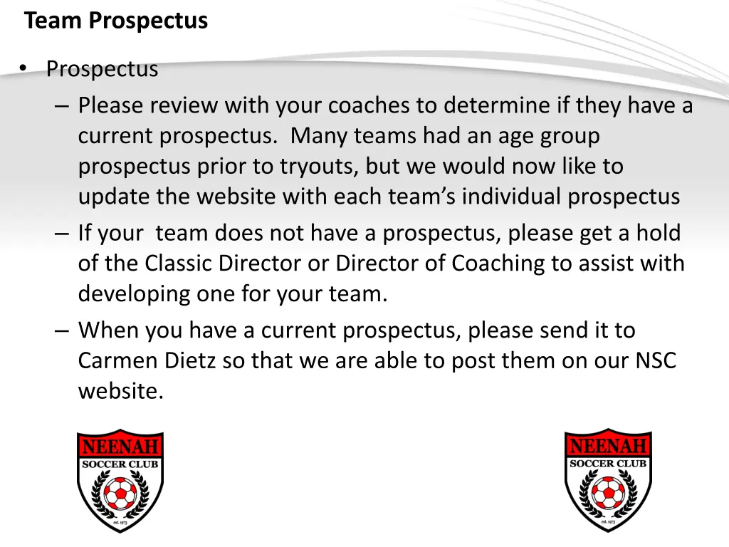 team prospectus