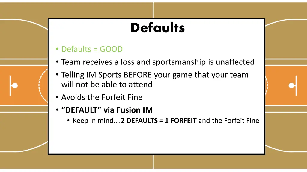 defaults