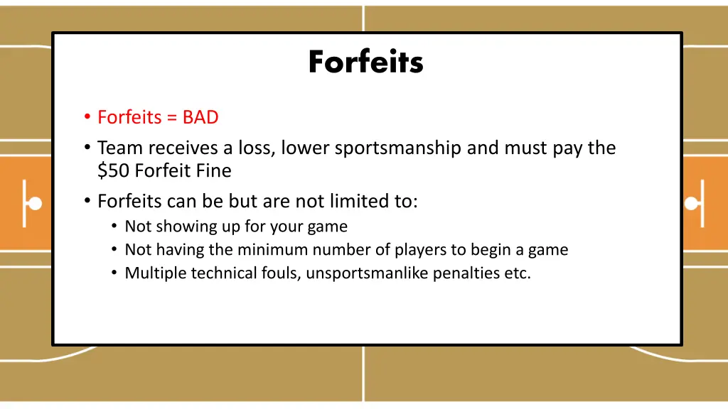 forfeits