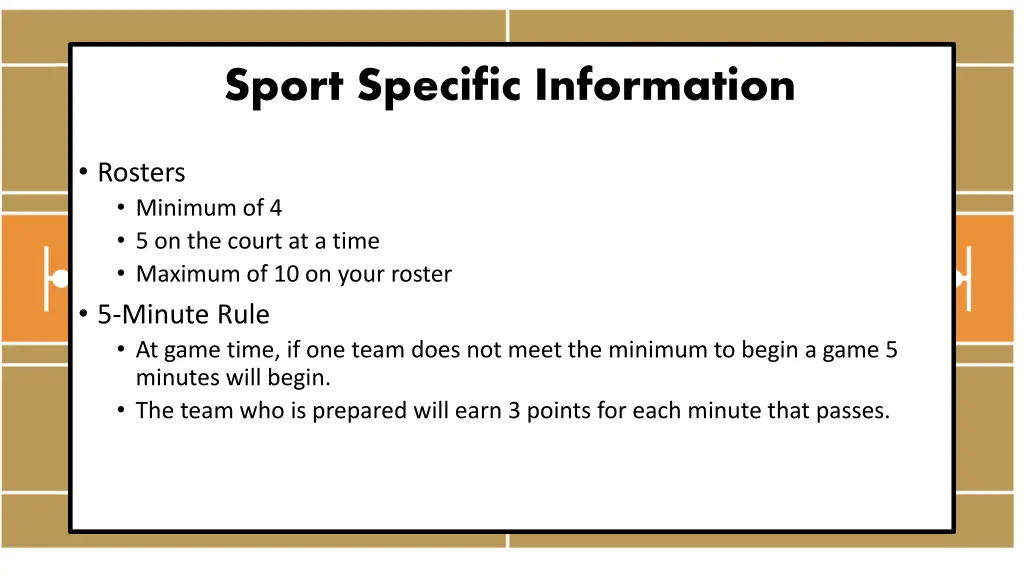 sport specific information 2