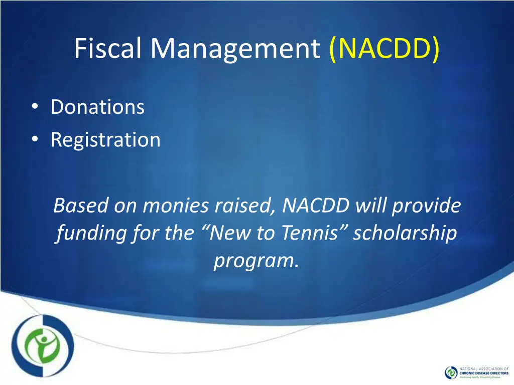 fiscal management nacdd