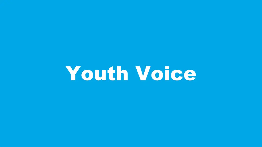 youth voice