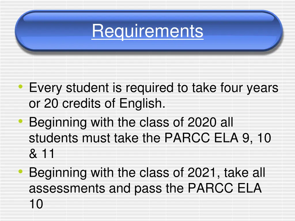 requirements