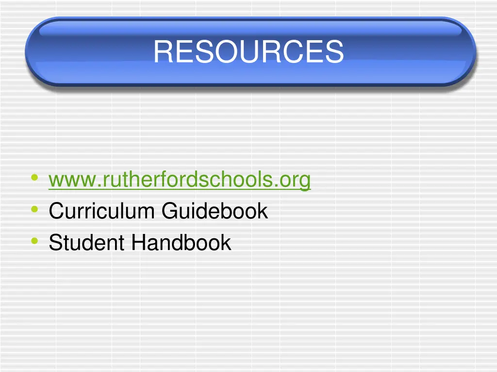 resources