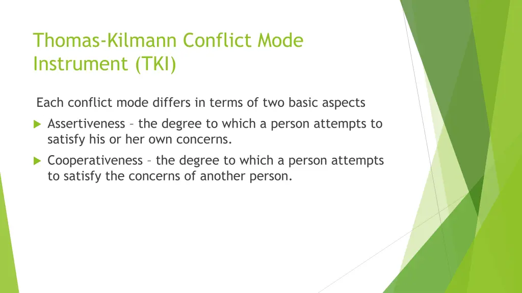 thomas kilmann conflict mode instrument tki 1